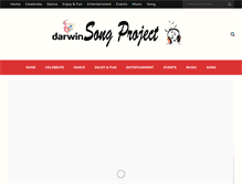 Tablet Screenshot of darwinsongproject.com